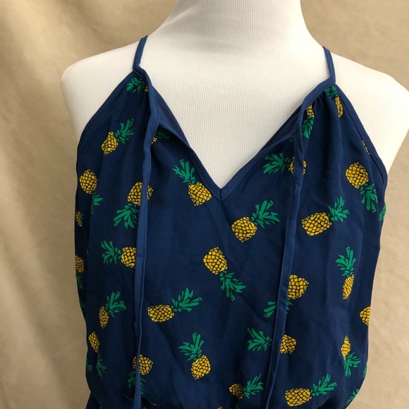NWT As U Wish pineapple romper - Picture 4 of 8